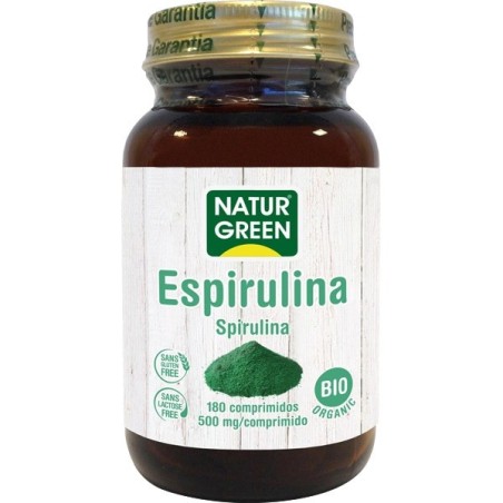 NATURGREEN ESPIRULINA BIO SIN GLUTEN 175 GRAMOS
