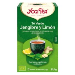 YOGI TEA TE VERDE JENGIBRE CON LIMON 17 BOLSAS