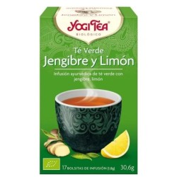 YOGI TEA TE VERDE JENGIBRE CON LIMON 17 BOLSAS