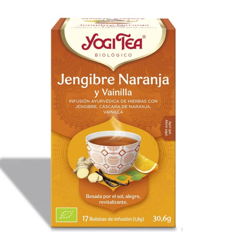YOGI TEA JENGIBRE NARANJA VAINILLA 17 BOLSAS