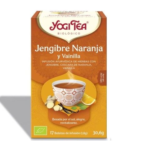 YOGI TEA JENGIBRE NARANJA VAINILLA 17 BOLSAS
