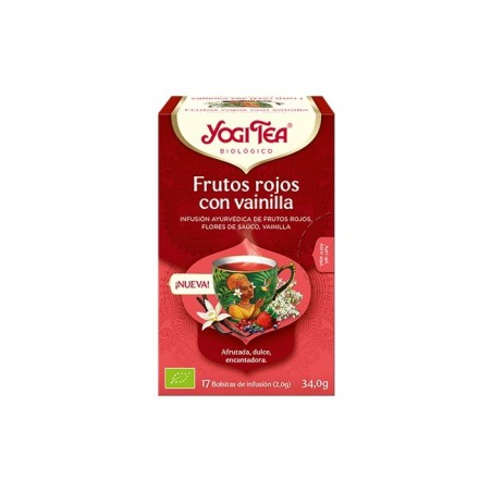 YOGI TEA FRUTOS ROJOS VAINILLA 17 BOLSAS