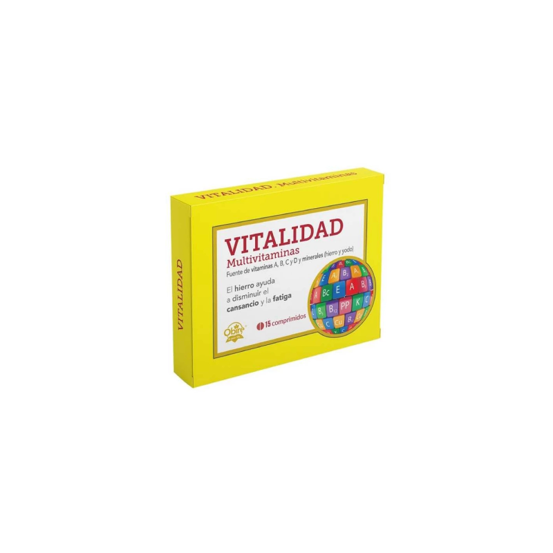 OBIRE VITALIDAD 15 COMPRIMIDOS