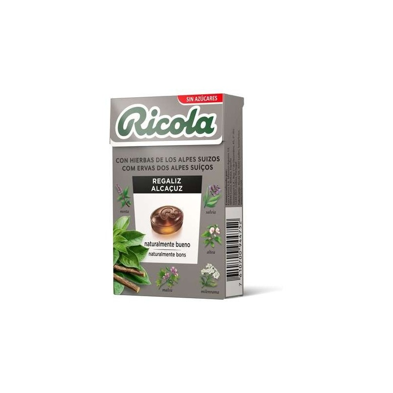 RICOLA CARAMELO REGALIZ S/AZUCAR 50 GR