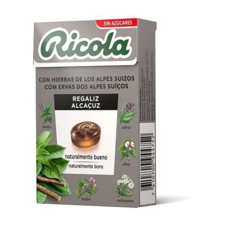 RICOLA CARAMELO REGALIZ S/AZUCAR 50 GR