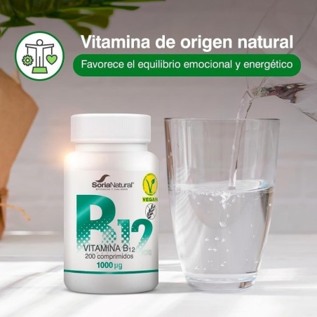 SORIA NATURAL VITAMINA B12 200 COMPRIMIDOS