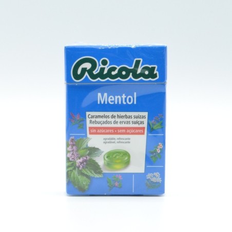 RICOLA CARAMELO MENTOL S/AZUCAR 50 GRAMOS