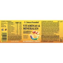 NATURE ESSENTIAL VITAMINAS & MINERALES 60 COMP