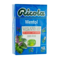 RICOLA CARAMELO MENTOL S/AZUCAR 50 GRAMOS