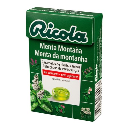 RICOLA CARAMELO MENTA MONTAÑA S/AZUCAR 50 GR