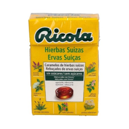 RICOLA CARAMELO HIERBAS SUIZAS S/AZUCAR 50 GR