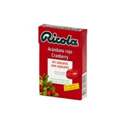 RICOLA CARAMELO ARANDANO ROJO S/AZUCAR 50 GR