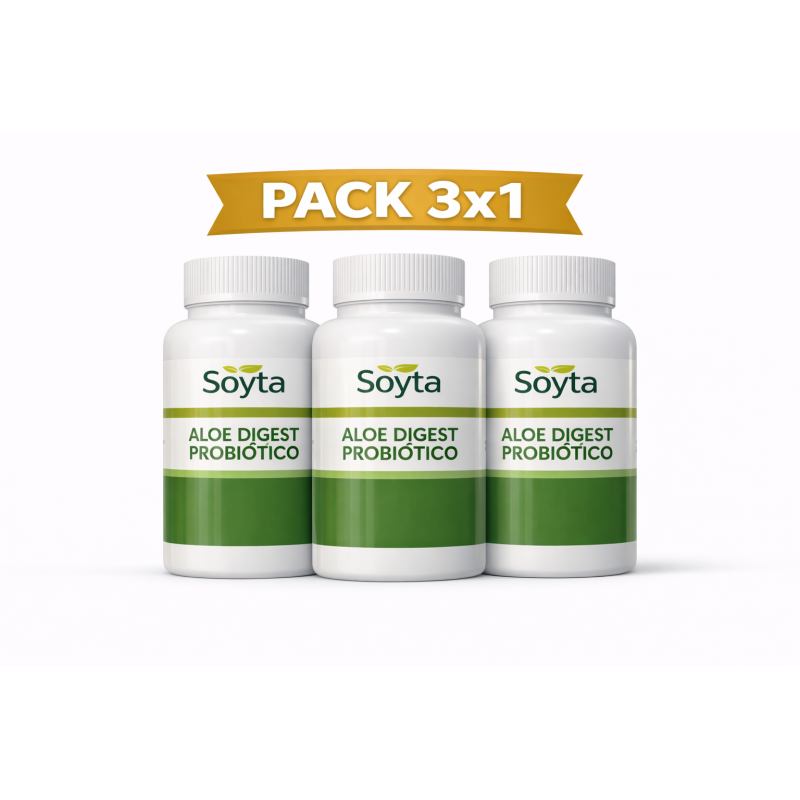 Sotya Aloe Digest 100 Comprimidos Masticables 3x1 | Virtufarma