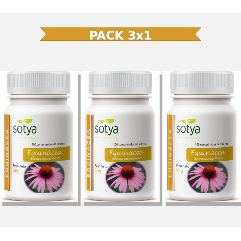 Sotya Equinacea 500 Mg 100 Comprimidos 3x1 | Virtufarma