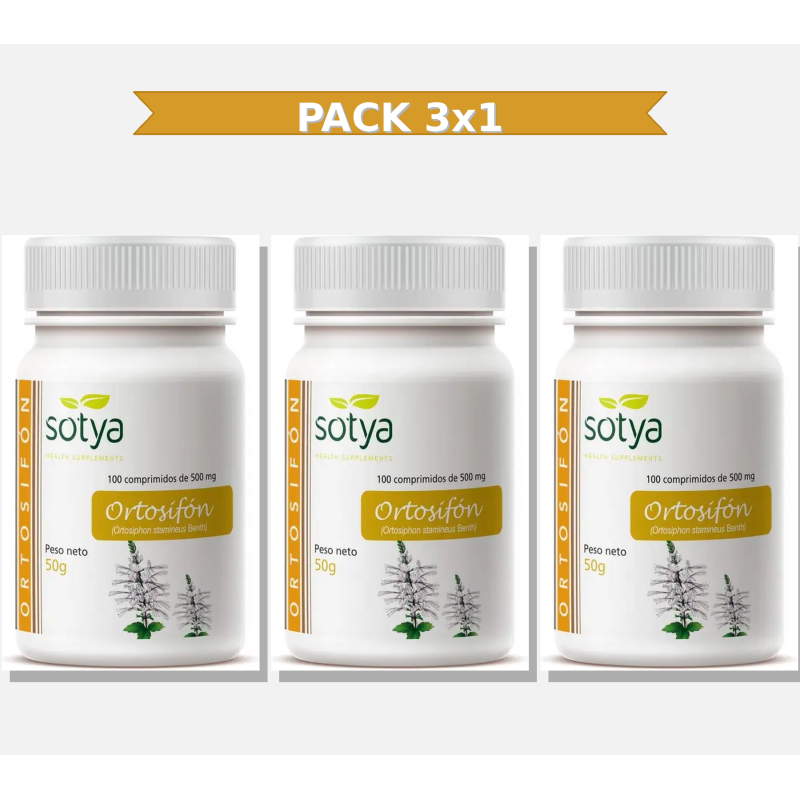 Sotya Ortosifon 500 Mg 100 Comprimidos 3x1 | Virtufarma