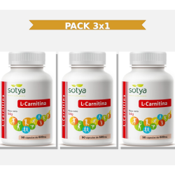Sotya L-Carnitina 500 Mg 90 Capsulas 3x1 | Virtufarma