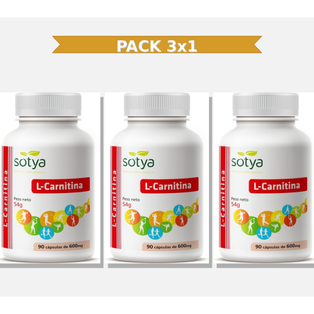 Sotya L-Carnitina 500 Mg 90 Capsulas 3x1 | Virtufarma
