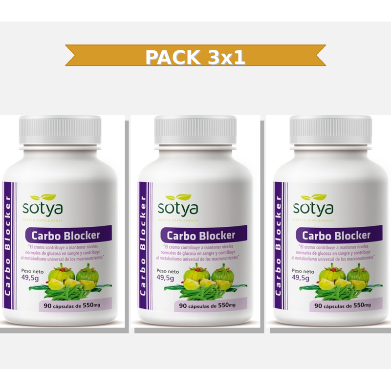 Sotya Carbo Blocker 550 Mg 90 Capsulas 3x1 | Virtufarma