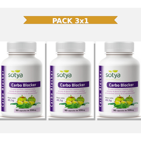 Sotya Carbo Blocker 550 Mg 90 Capsulas 3x1 | Virtufarma