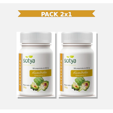 Sotya Alcachofa 500 Mg 100 Comprimidos 2x1 | Virtufarma
