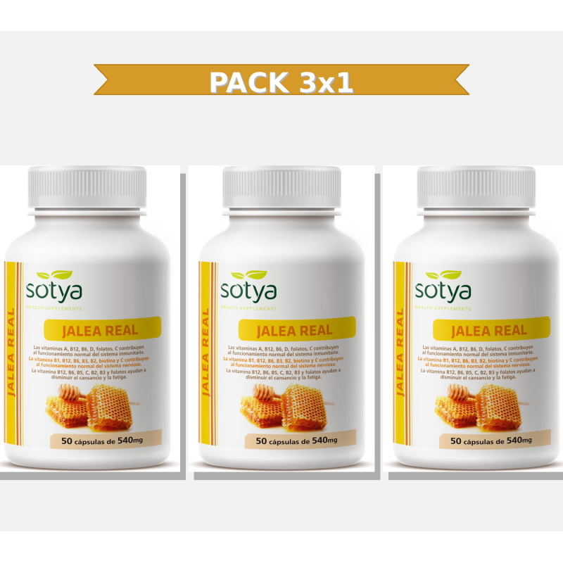 Sotya Jalea Real 540 Mg 50 Capsulas 3x1 | Virtufarma
