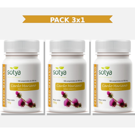 Sotya Cardo Mariano 500 Mg 100 Comprimidos 3x1 | Virtufarma