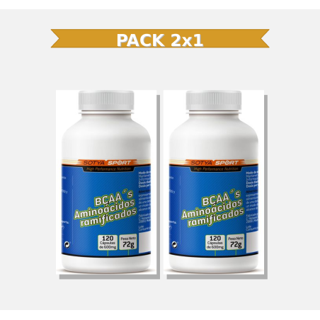 Sotya Bcca,S Aminoacidos 120 Capsulas 2x1 | Virtufarma