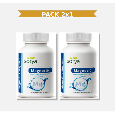 Sotya Magnesio Marino 600 Mg 100 Comprimidos 2x1 | Virtufarma