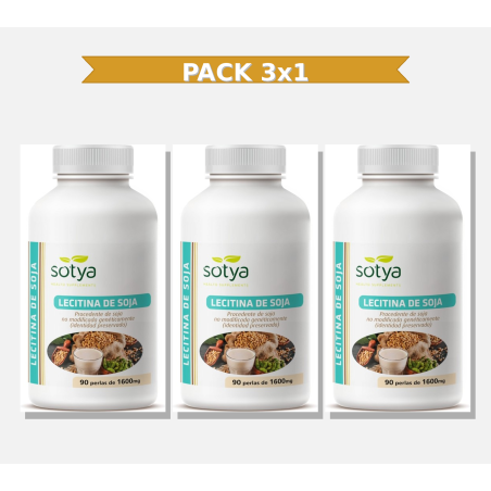 Sotya Lecitina Soja 1600 Mg 90 Perlas 3x1 | Virtufarma