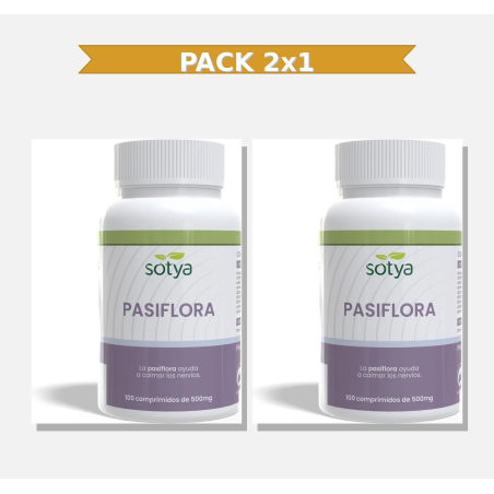 Sotya Pasiflora 500 Mg 100 Comprimidos 2x1 | Virtufarma