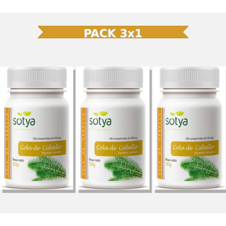 Sotya Cola De Caballo 500 Mg 100 Unidades 3x1 | Virtufarma