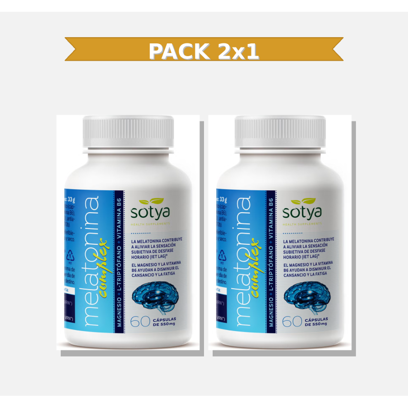 Sotya Melatonina Complex 60 Capsulas 2x1 | Virtufarma