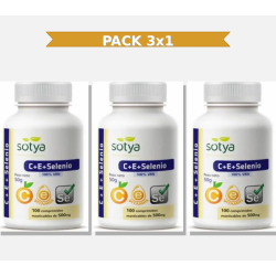 Sotya Vitamina C + E + Selenio 100 Comprimidos 3x1 | Virtufarma