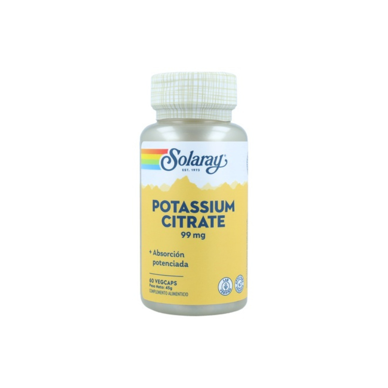 SOLARAY CITRATO DE POTASIO 60 CAPSULAS