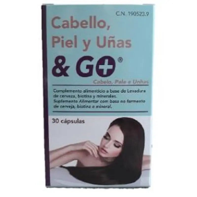 PHARMA&GO CABELLO,PIEL Y UÑAS 30 CAPSULAS