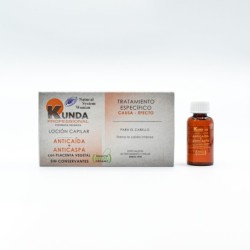 KUNDA LOCION CAPILAR ANTICAIDA+ANTICASPA 4X25 ML