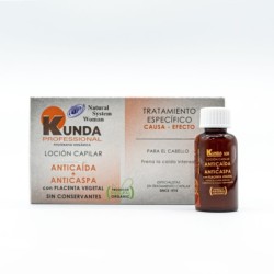 KUNDA LOCION CAPILAR ANTICAIDA+ANTICASPA 4X25 ML